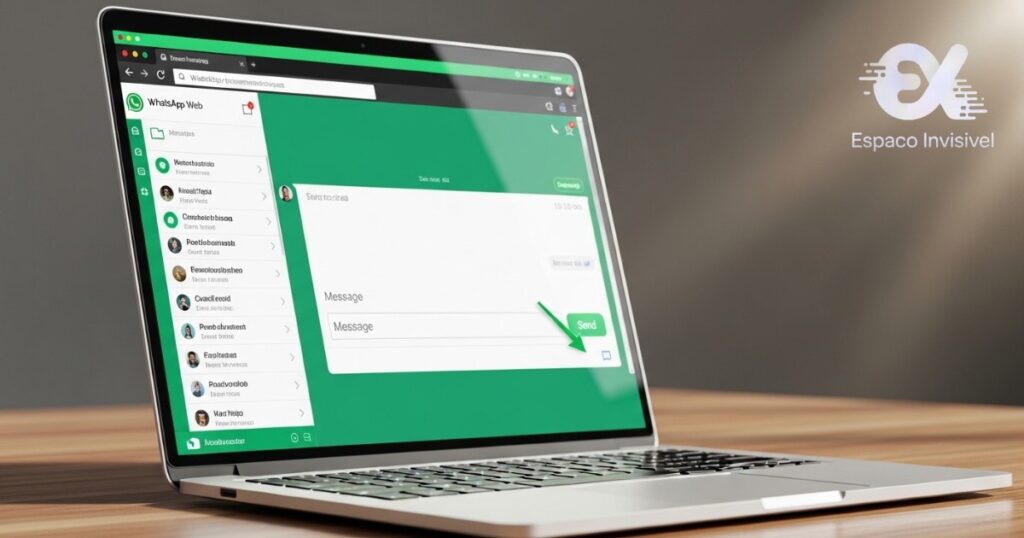 blank whatsapp message computer web browser whatsapp web 2026