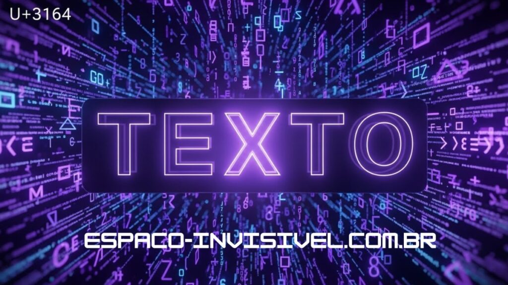 Como funcionam caracteres invisíveis - códigos Unicode que não aparecem na tela