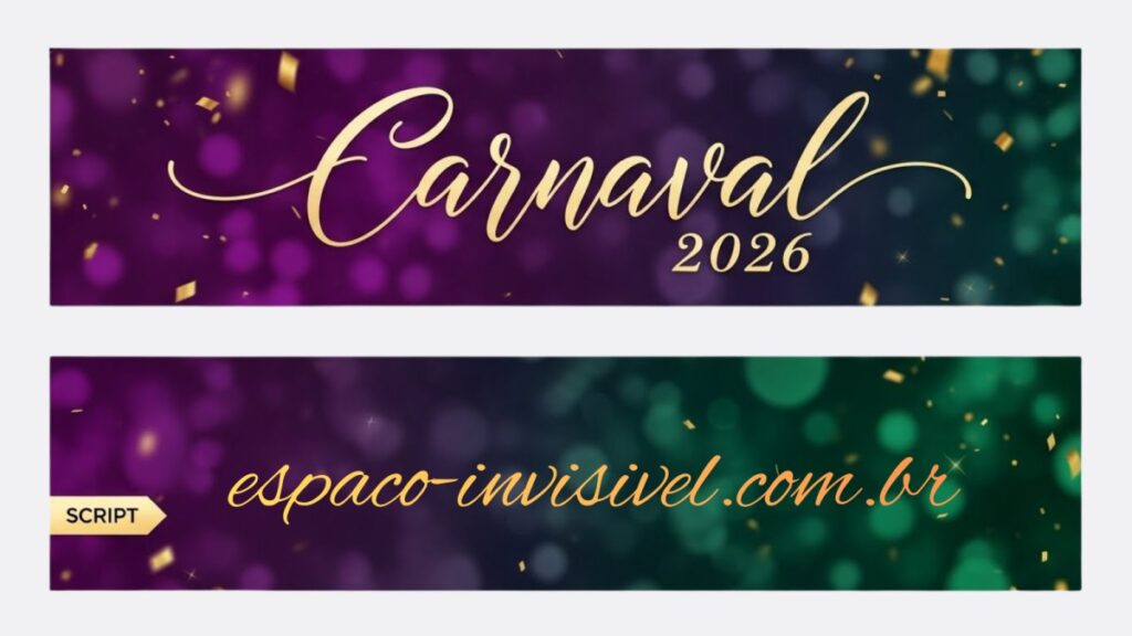 Showcase de 6 estilos diferentes de fontes Unicode para textos de Carnaval