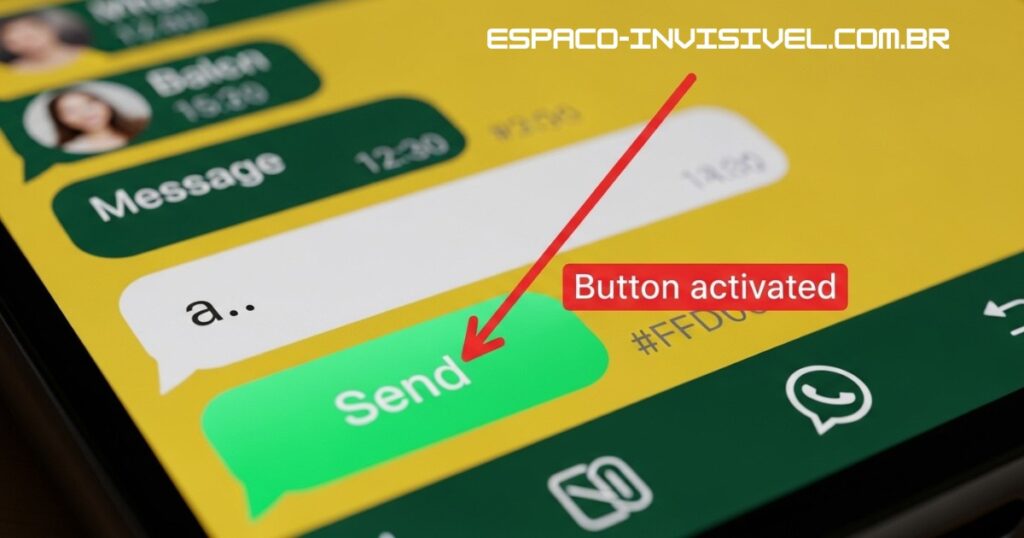 enviar mensagem em branco whatsapp passo a passo caractere invisivel copiar colar 2026