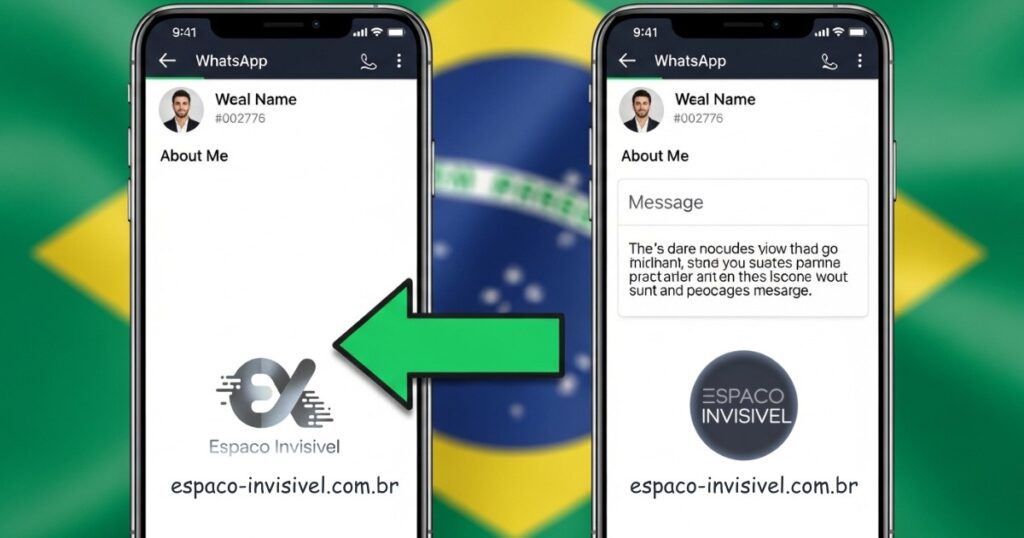 recado em branco whatsapp perfil minimalista como fazer 2026